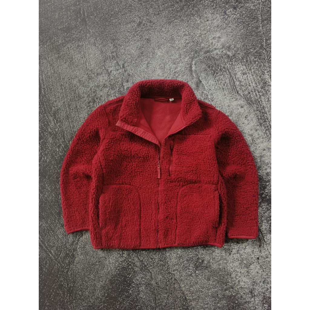 [BACA DESKRIPSI] Uniqlo Kid Windproof Outer Fleece Jacket uniqlo outer kid jaket uniqlo kid