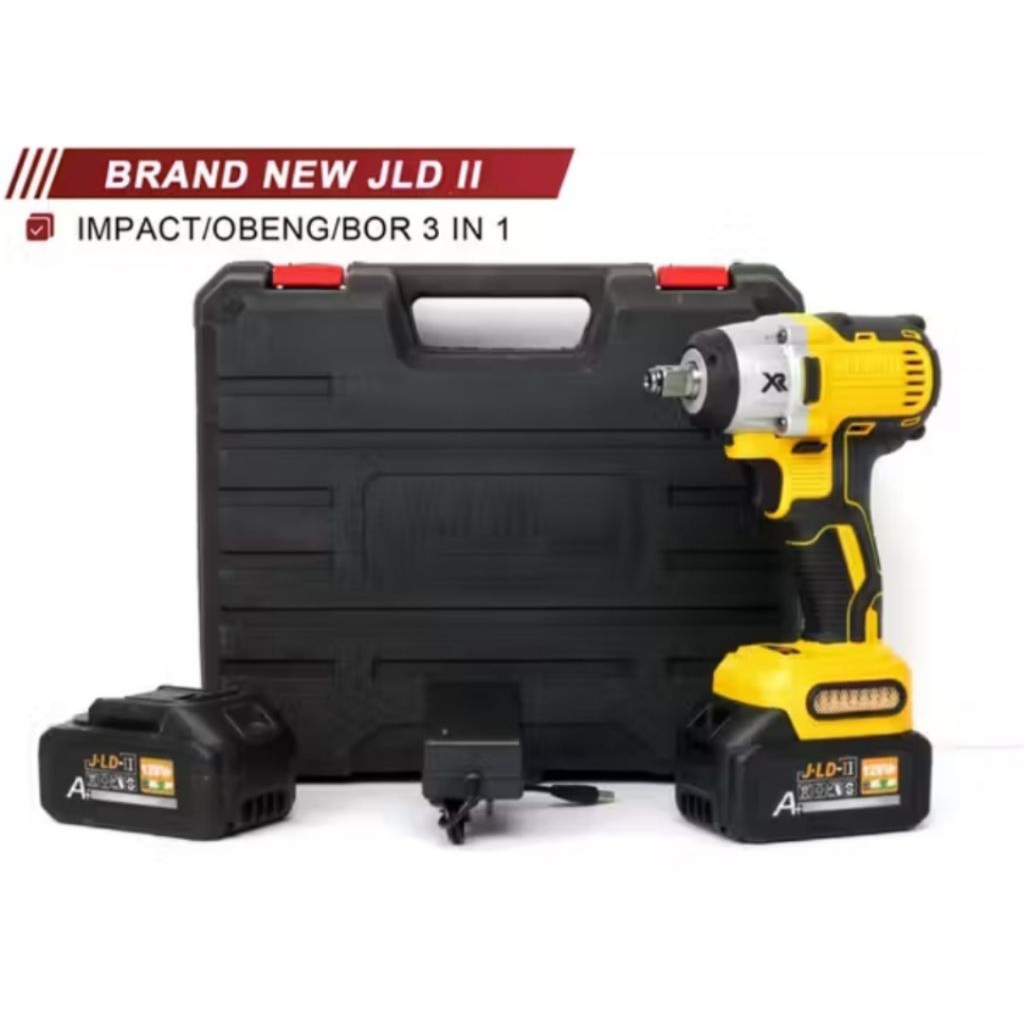 Impact Wrench JLD 450NM | Kunci Shock Baterai | Mesin Impact Cordless JLD