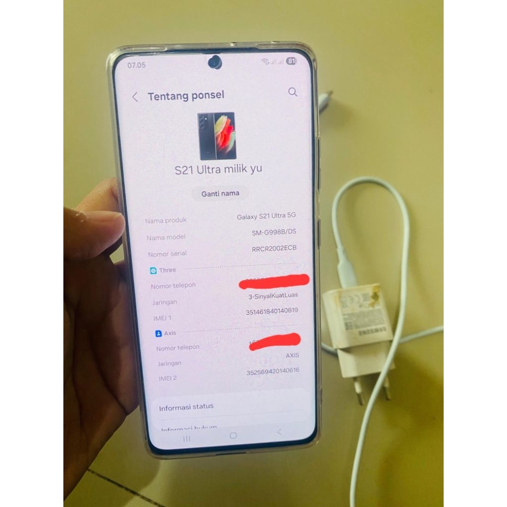 Samsung S21 Ultra 5G SEIN