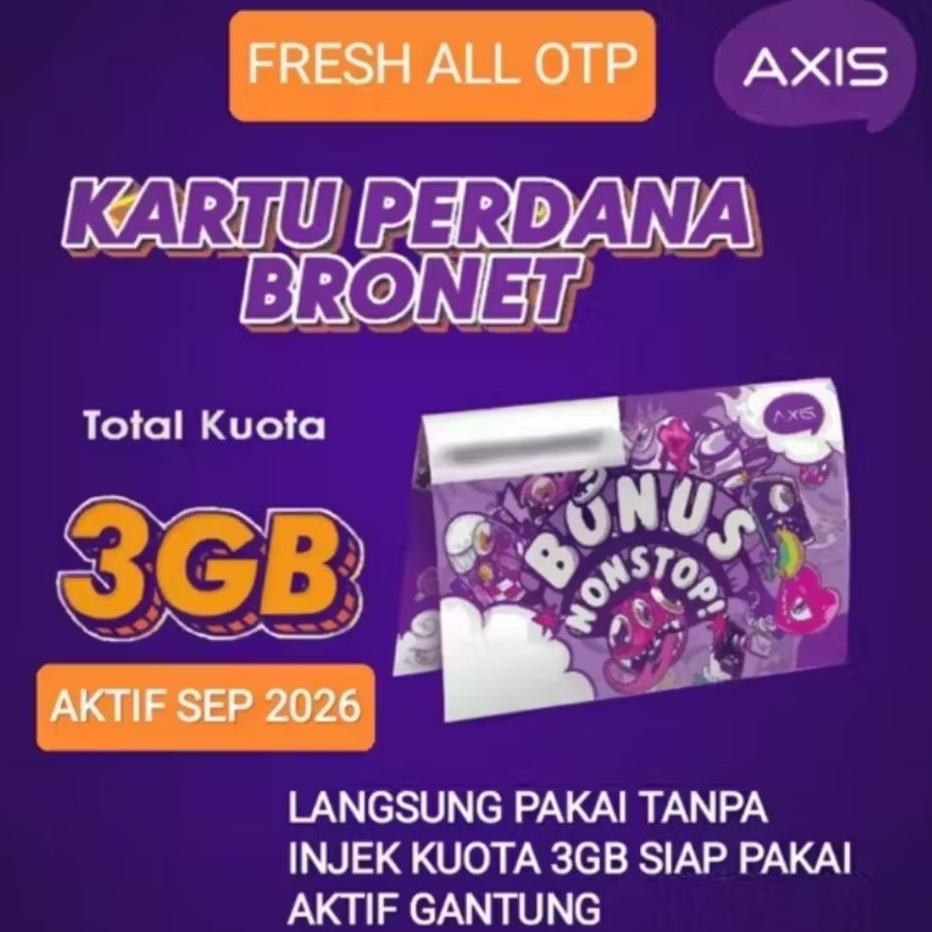 kartu perdana axis kuota 3gb