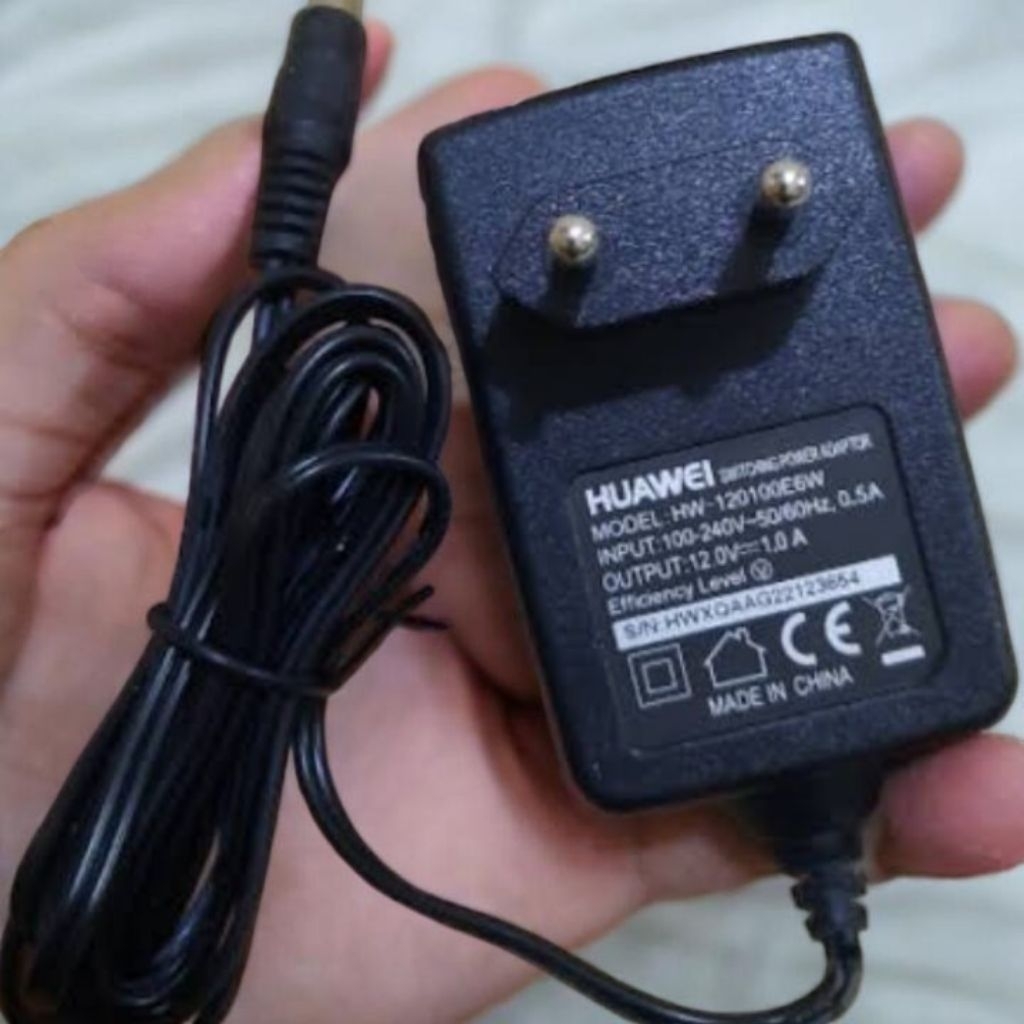 adaptor adapter dc 12 volt 1 ampere 1,5 ampere huawei