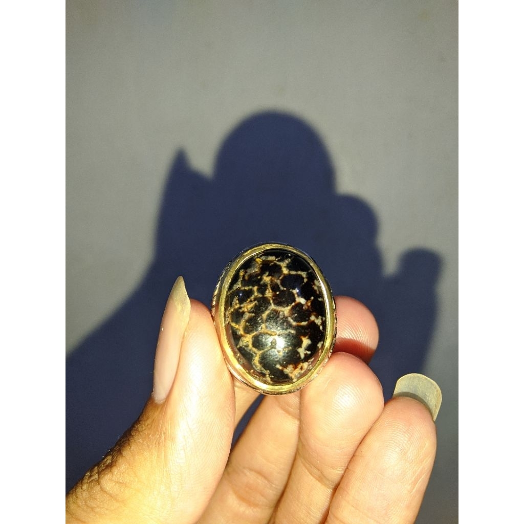 BATU AKIK TERATAI SAKRAL TEMBUS MERAH