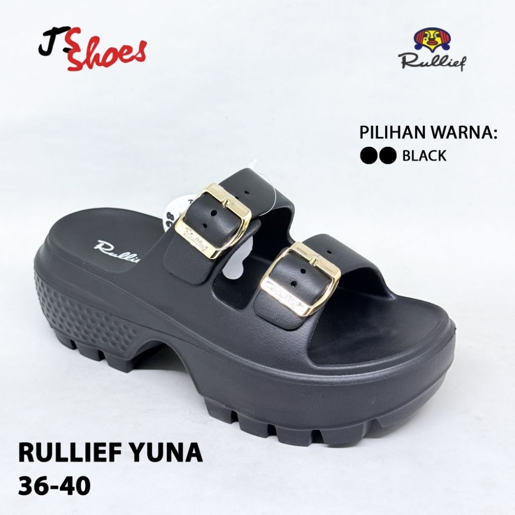 RULLIEF YUNA - SANDAL SLOP STYLISH WANITA DEWASA MERK RULLIEF ORIGINAL