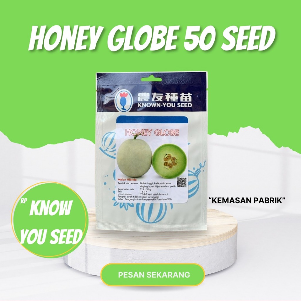 HONEY GLOBE 50 SEED Benih Melon Known you seed