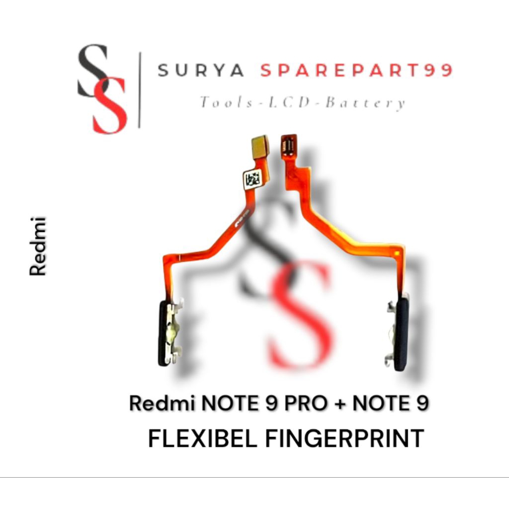 FINGERPRINT FLEXIBEL REDMI NOTE 9 PRO + NOTE 9 ORIGINAL