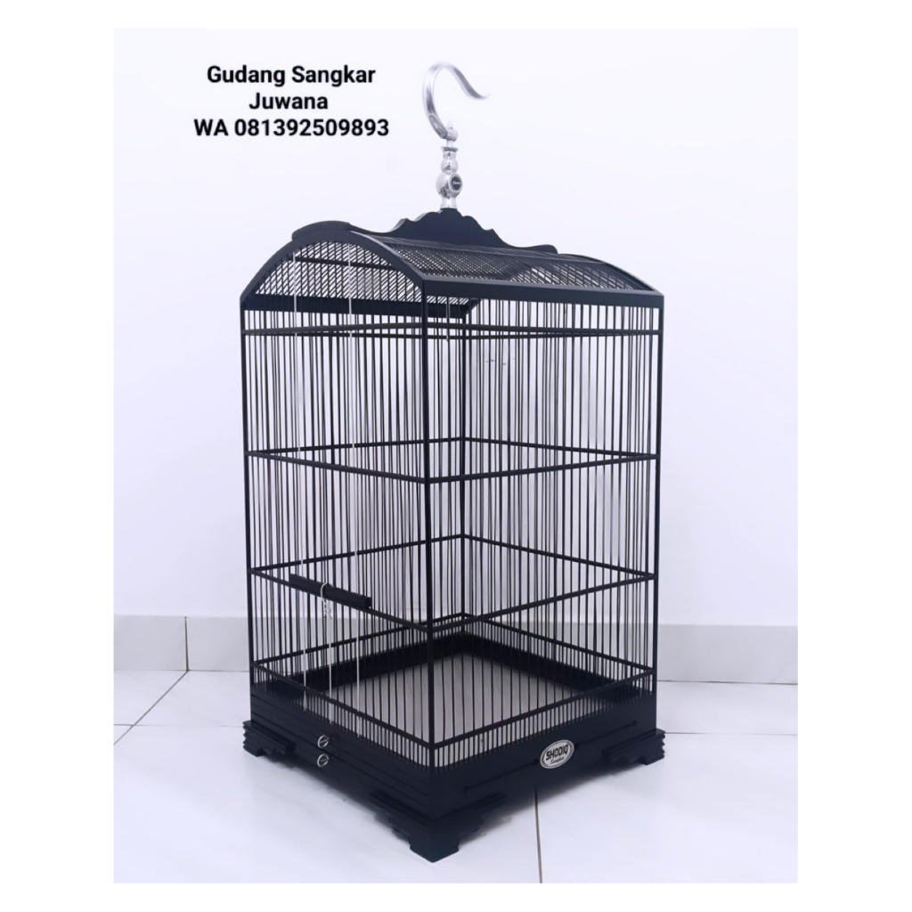Sangkar Kosan SHODIQ BP Tebok Ceper Ruji bambu Jati 40x40 + Full set Kerodong + Free Pallet Kayu