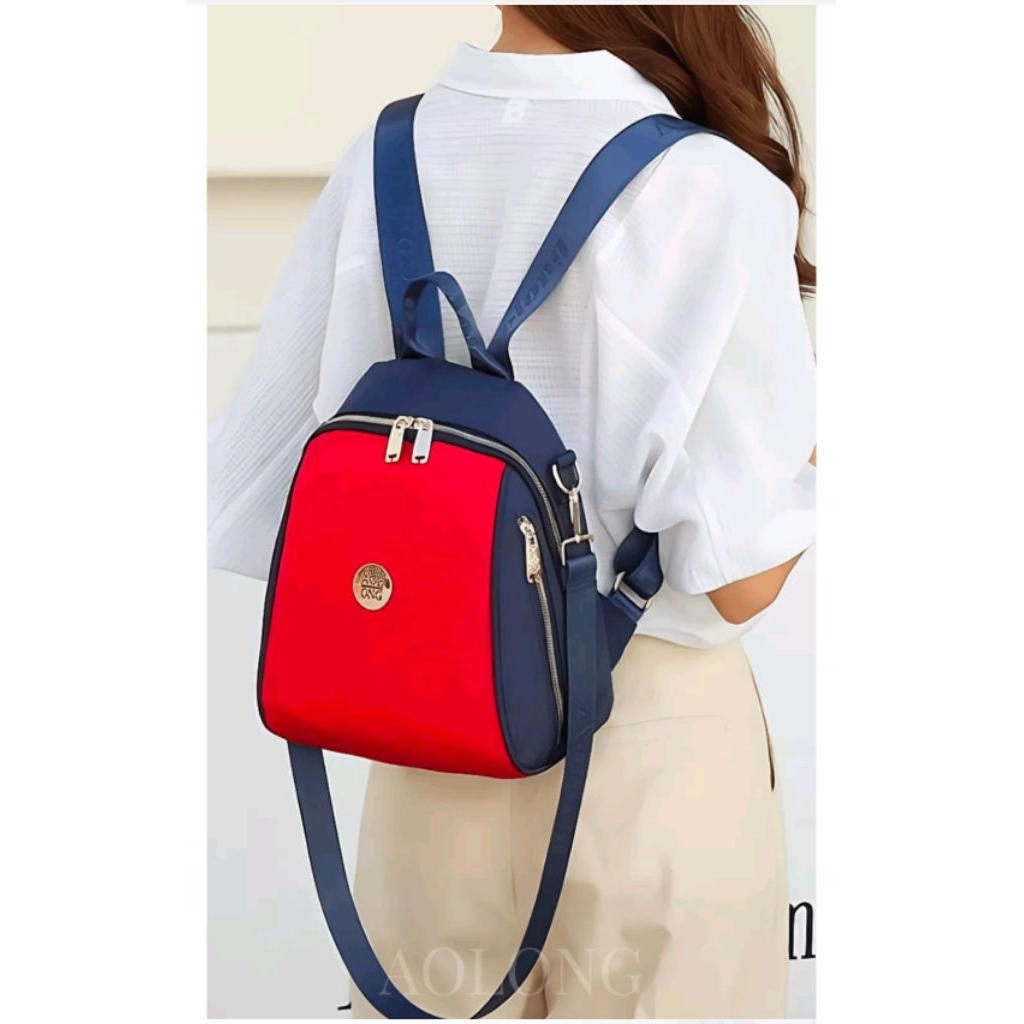 Tas Wanita Ransel AOLONG Kanvas Botol Besseler