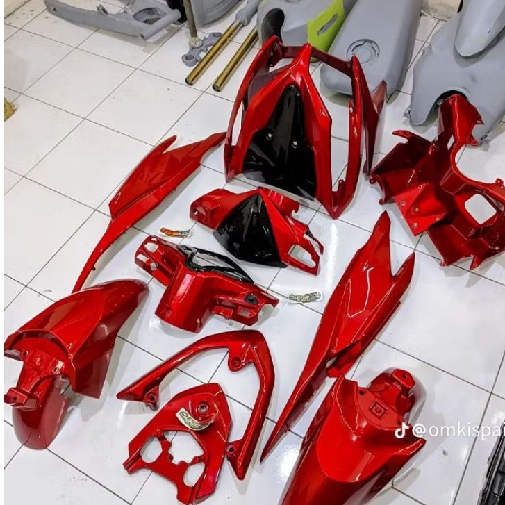 ful body halus Honda Vario kzr old merah candy