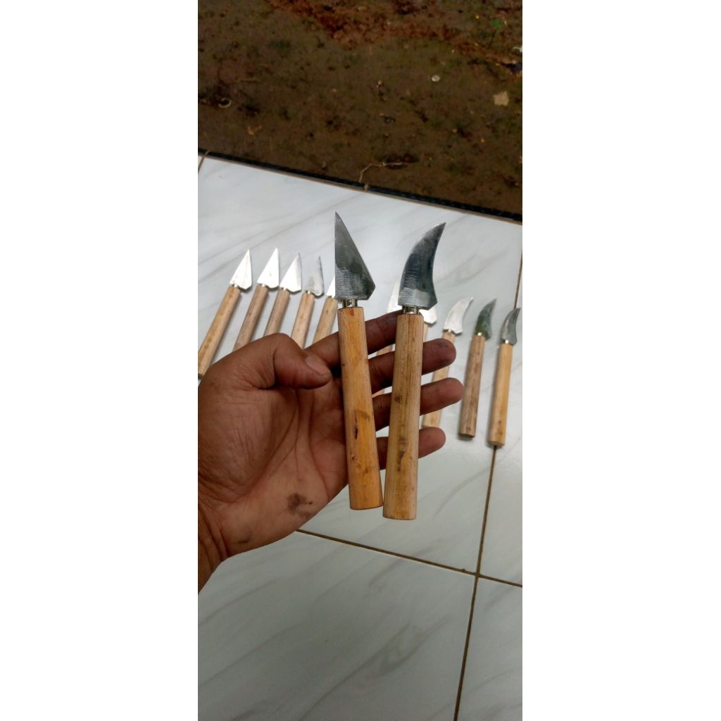 pisau Baja multifungsi ukir /Raut /okulasi