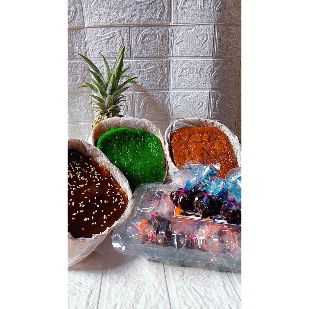 Oleh-Oleh Jadoel Blitar Perusahaan Jenang "Blitar Rasa" (Jenang-Wajik gula merah-wajik hijau pandan-