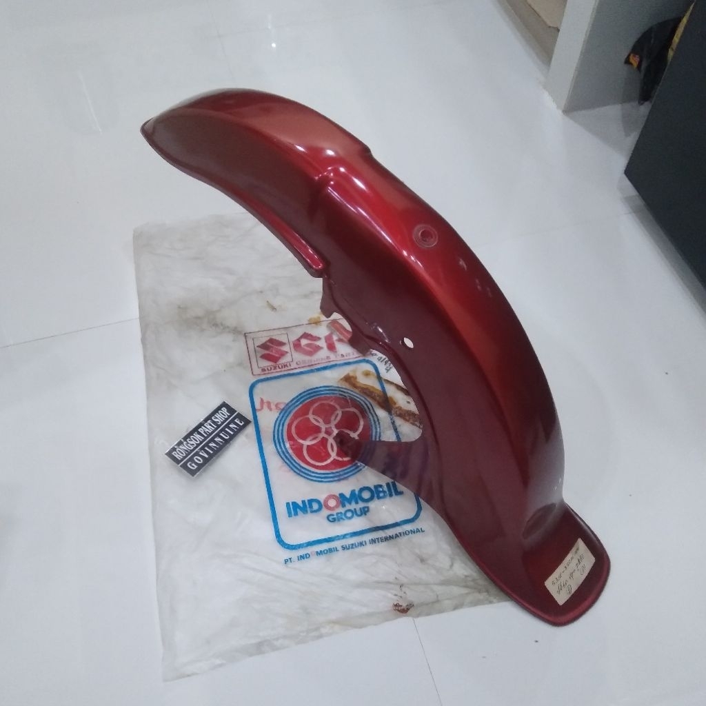spakbor slebor depan merah suzuki fr70 fr80 fr 70 80 ori asli nos gading
