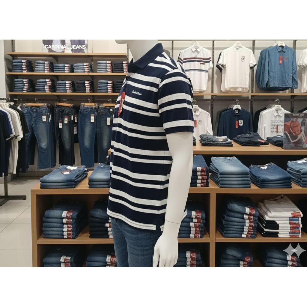 KAOS KERAH PRIA LENGAN PENDEK SLIMFIT CARDINAL JEANS