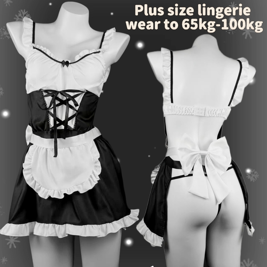 local delivery baju dinas big size Lingerie Bigsize baju cosplay wanita Pembantu Pembantu Maid Besar