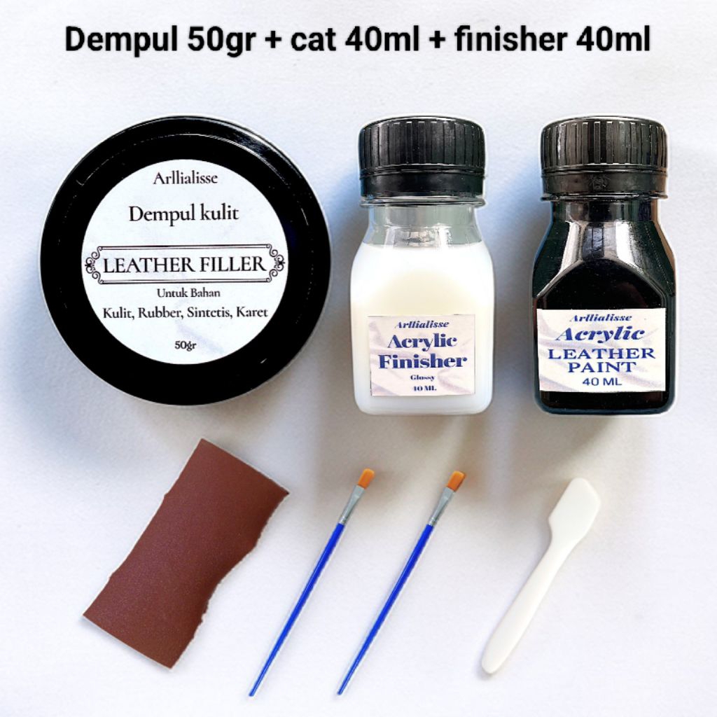 leather filler/combo hemat dempul kulit/dempul sepatu kulit/dempul tas kulit/dempul sofa/combo hemat