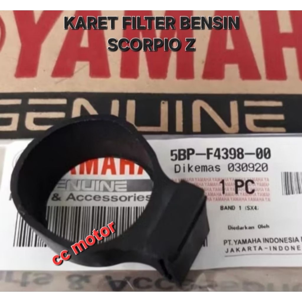 BAND KARET HOLDER FILTER BENSIN SCORPIO Z 5BP-F4398-00 ORIGINAL