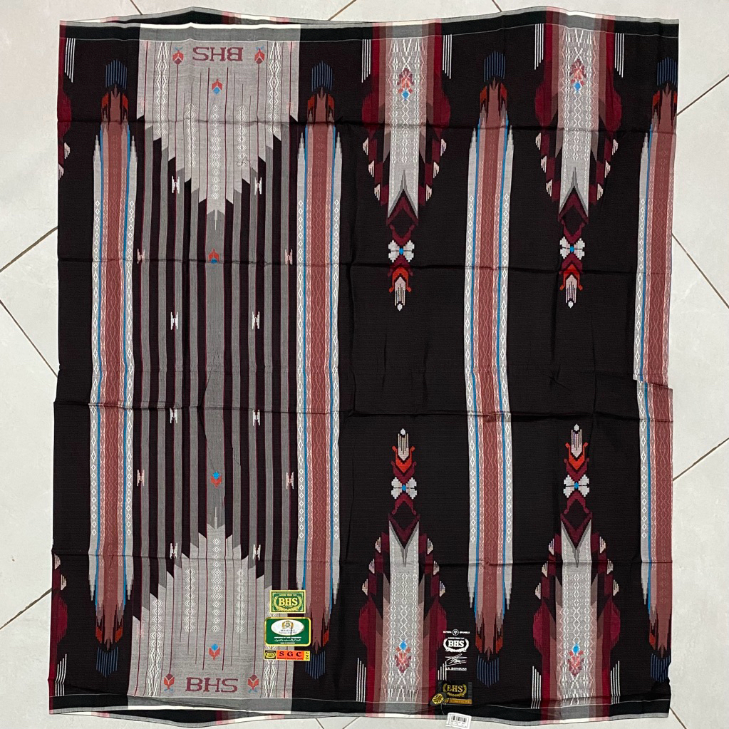 KAIN SARUNG BHS SGC FULL SUTERA SPUNSILK FS GRADE GOLD JAHIT TENGAH