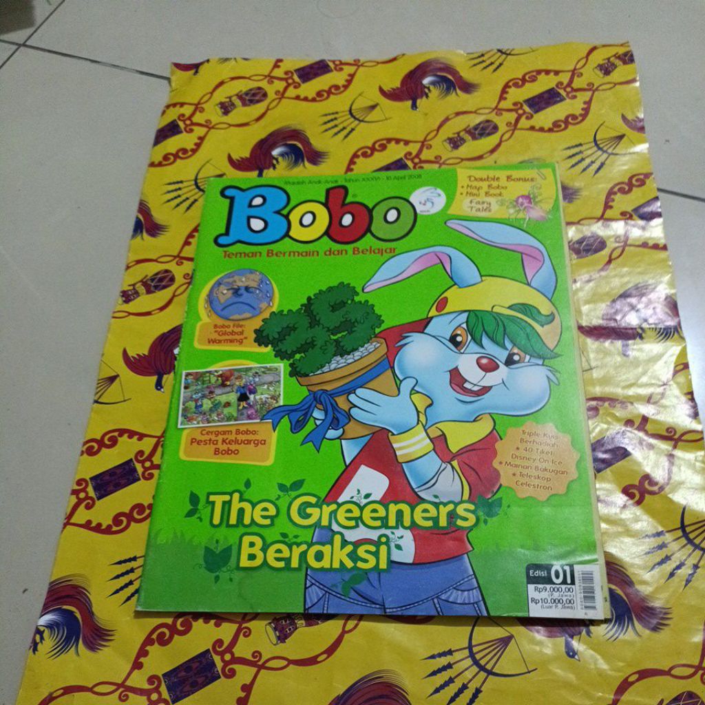 Majalah Bobo No 01 Tahun 2008 - The Greeners Beraksi
