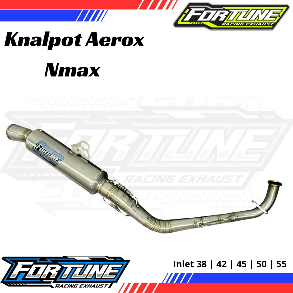knalpot racing aerox nmax pnp original fortune racing