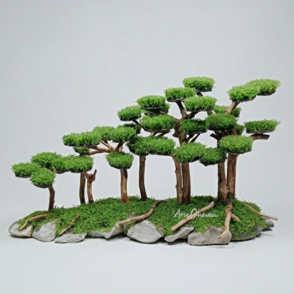 hiasan aquarium pohon bonsai hardscape jungle aquascape sintetis bisa untuk hiasan ruangan