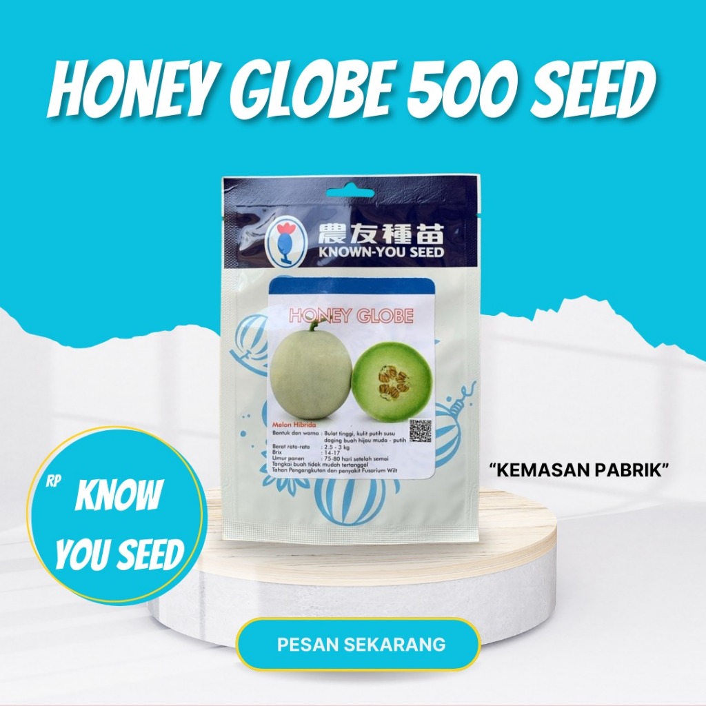 Known you seed HONEY GLOBE 500 SEED Benih Melon