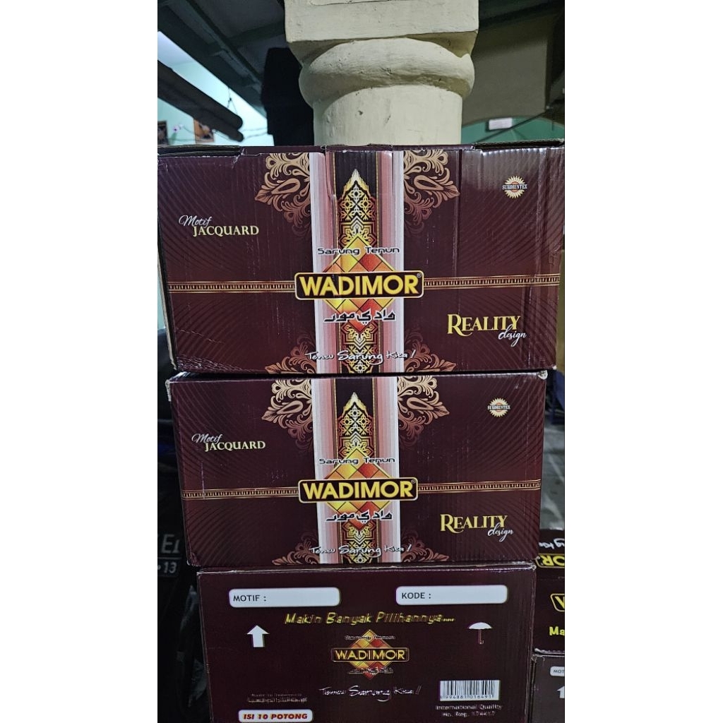 1dus sarung wadimor Reality jacquard motif bhs TERBARU full timbul