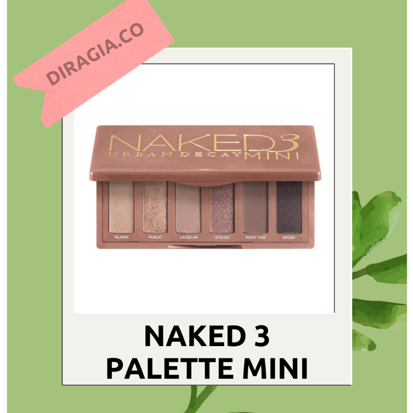 Eyeshadow original 100% naked 3 mini palette 6 warna