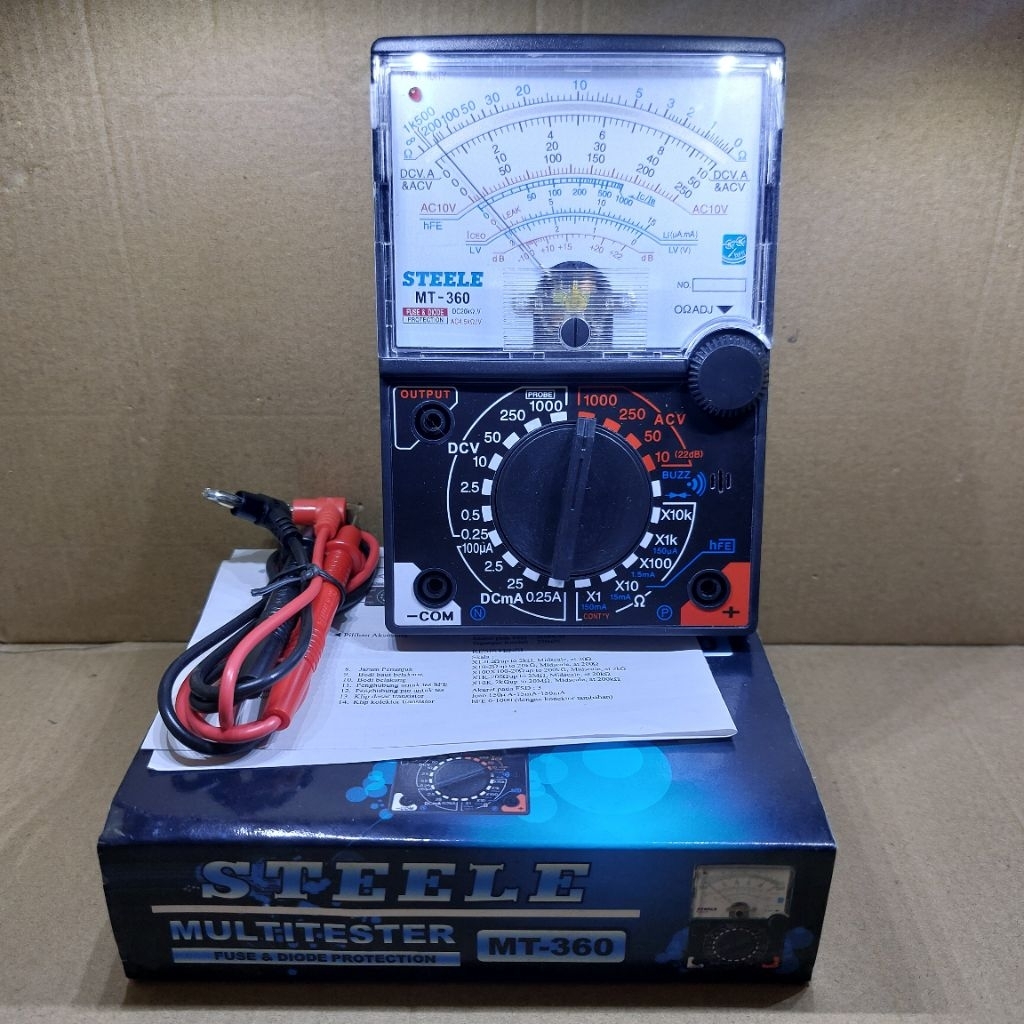 multitester multimeter avometer analog STEELE MT-360