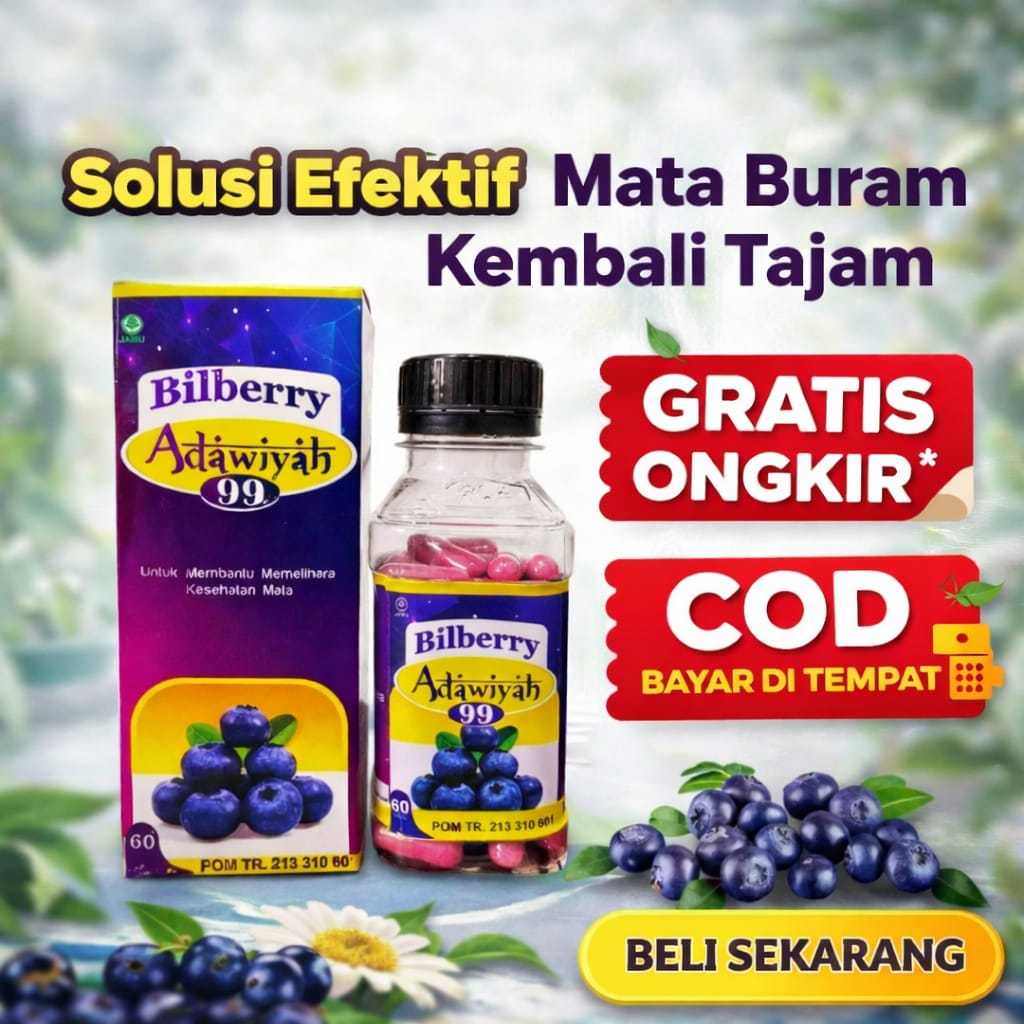 Bilberry Adawiyah99 Obat Mata Katarak Herbal