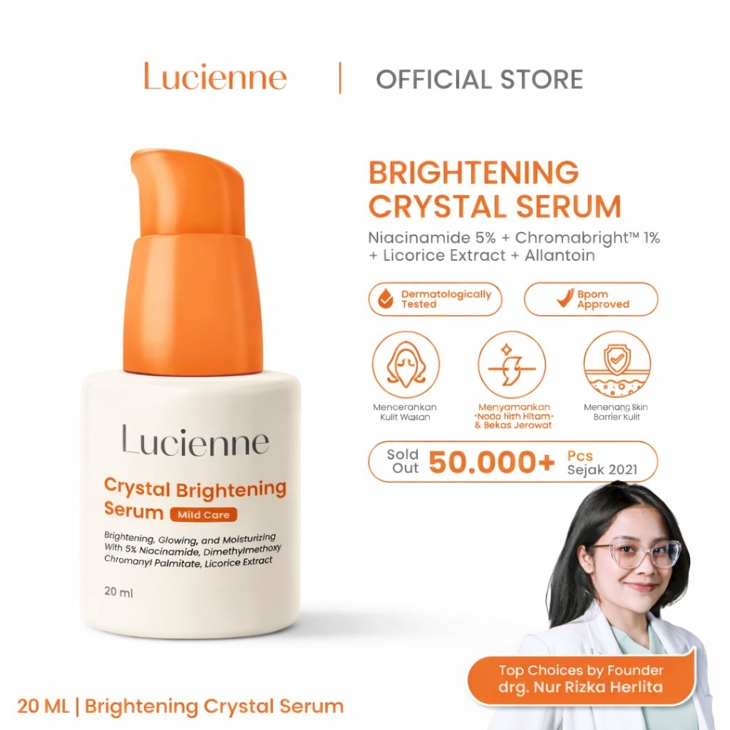 LUCIENNE - Crystal Brightening Serum | Serum Pencerah Wajah Whitening