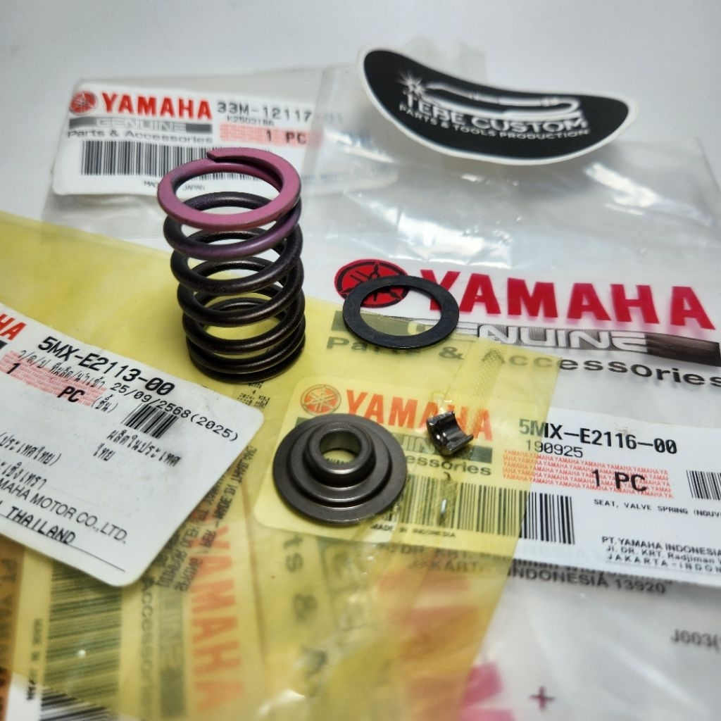 Paket Per Topi Reteiner Ring Kuku Klep Komponen Head Mio Sporty Mio Smile Mio Soul Fino Karbu Nouvo 