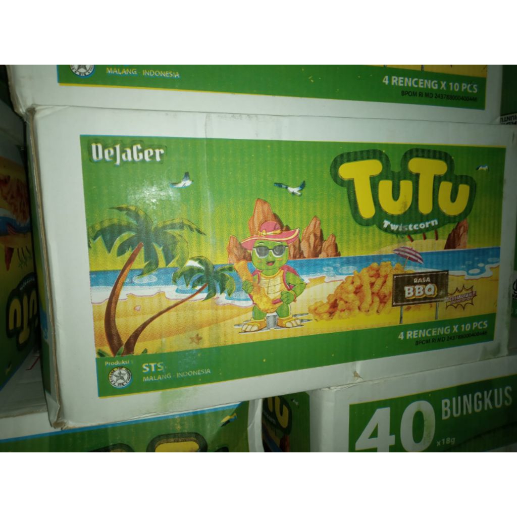 DeJager TwistCorn Tutu Dus isi 40 pcs rasa Barbeque (Special Edition)