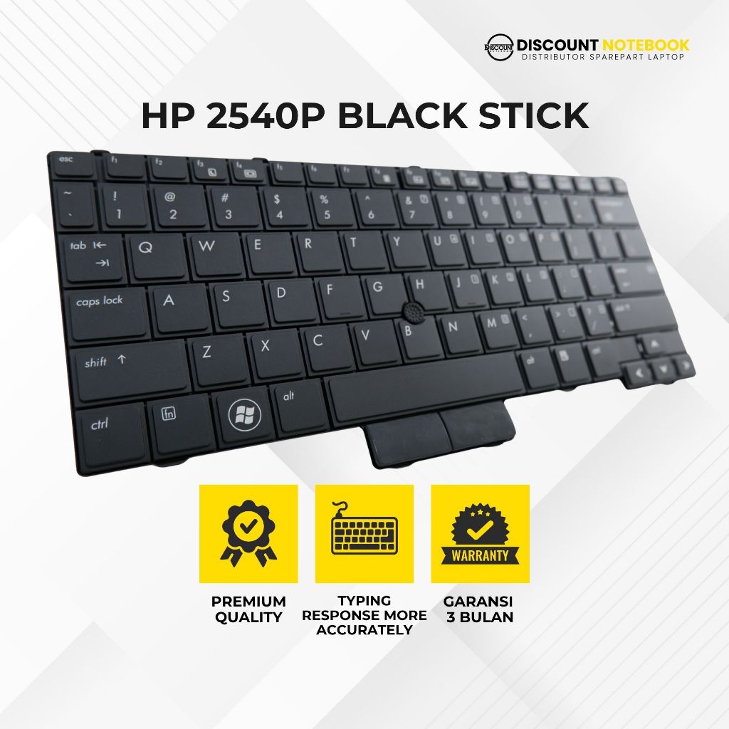 Keyboard Laptop HP Elitebook 2540p Pointer Black