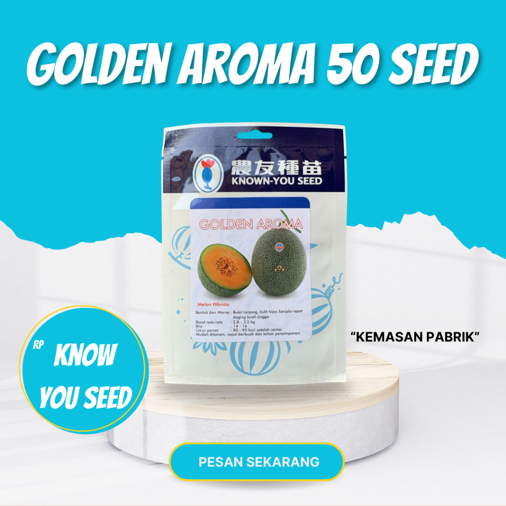 Golden Aroma benih buah melon 50 seed