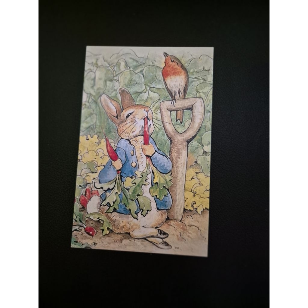 kartu pos kelinci peter rabbit postcard