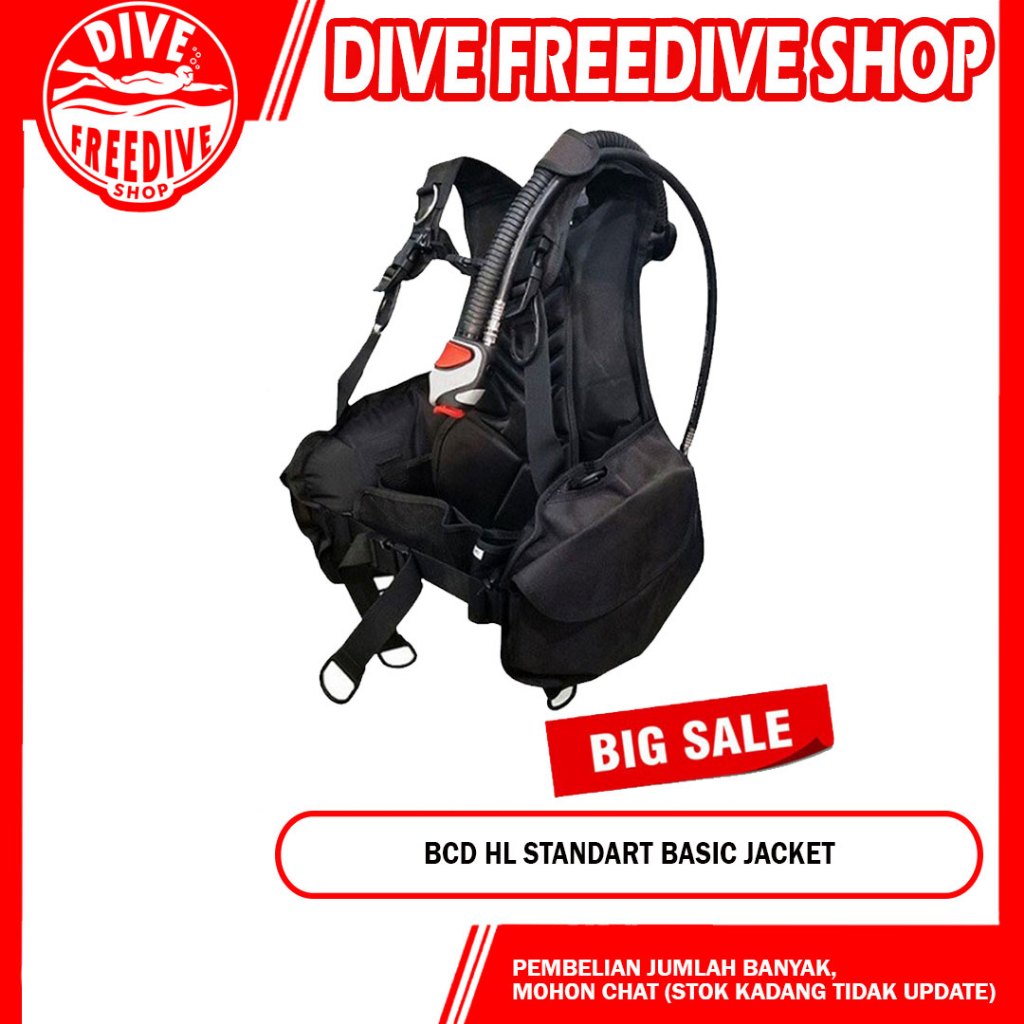 Bcd HL Standart Basic Jacket Sample Rompi Selam Scuba Diving Pelampung Dive