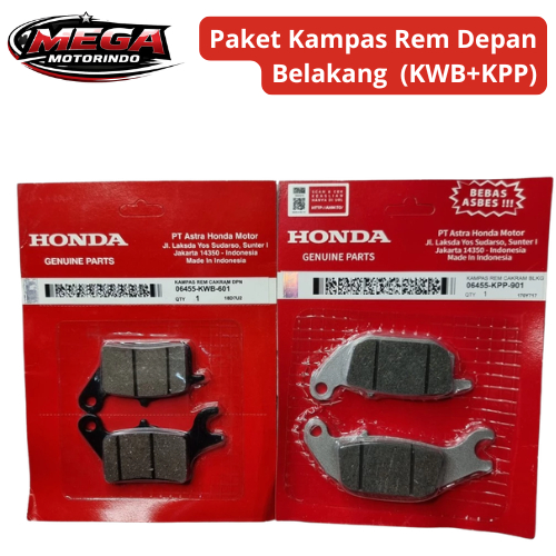[ MEGA ] Kampas Rem Depan Belakang Supra 125 Batman Blade CS1 Kualitas Original - Motorcycle