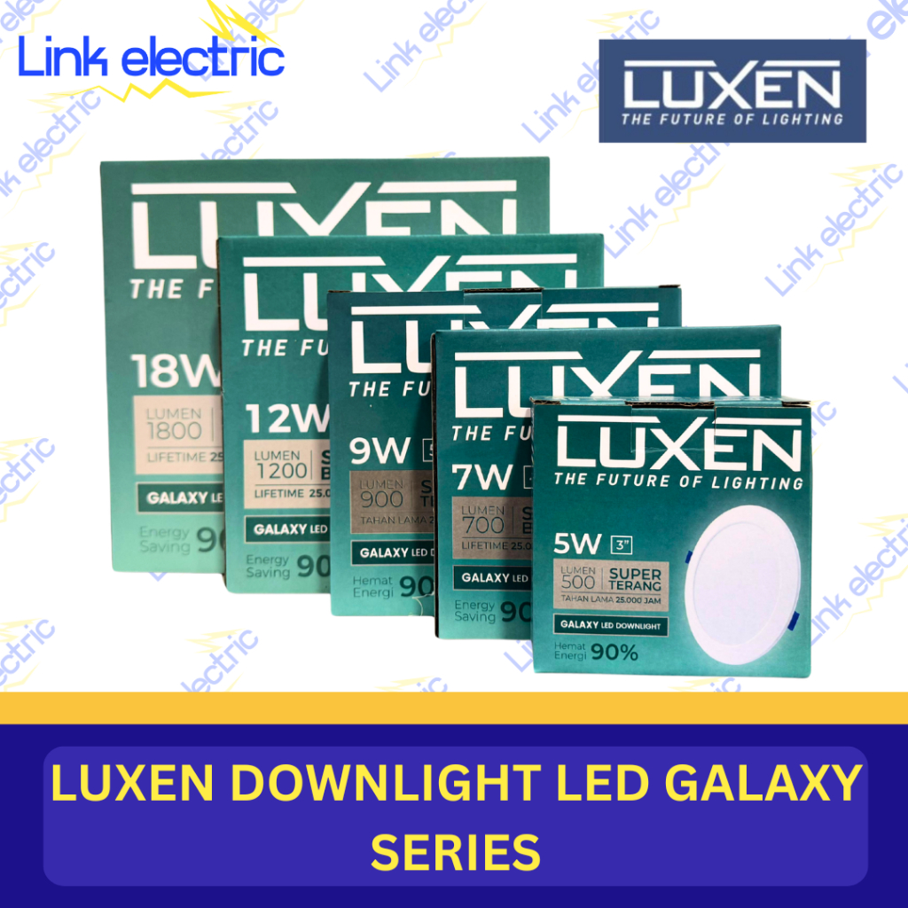 LUXEN DOWNLIGHT LED GALAXY KUALITAS ORIGINAL LUXEN