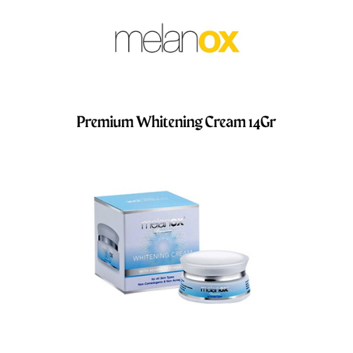Melanox Premium Whitening Cream 14Gr| Krim Malam | KrimWajah | Krim Glowing | Mencerahkan | Pencerah