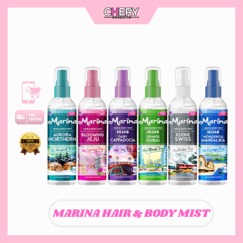Marina Hair & Body Mist Cologne Secret Paradise | Wisteria Garden | Vintage Romantic 100ml