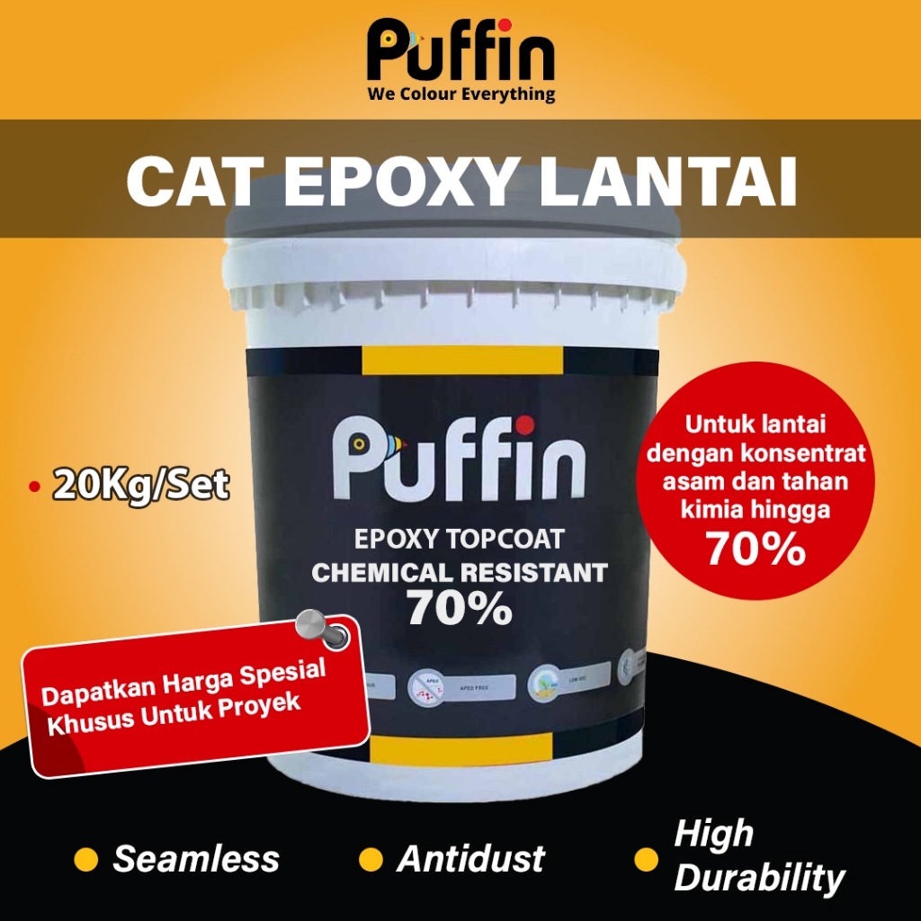 Puffin Epoxy Topcoat Chemical Resistant 70%