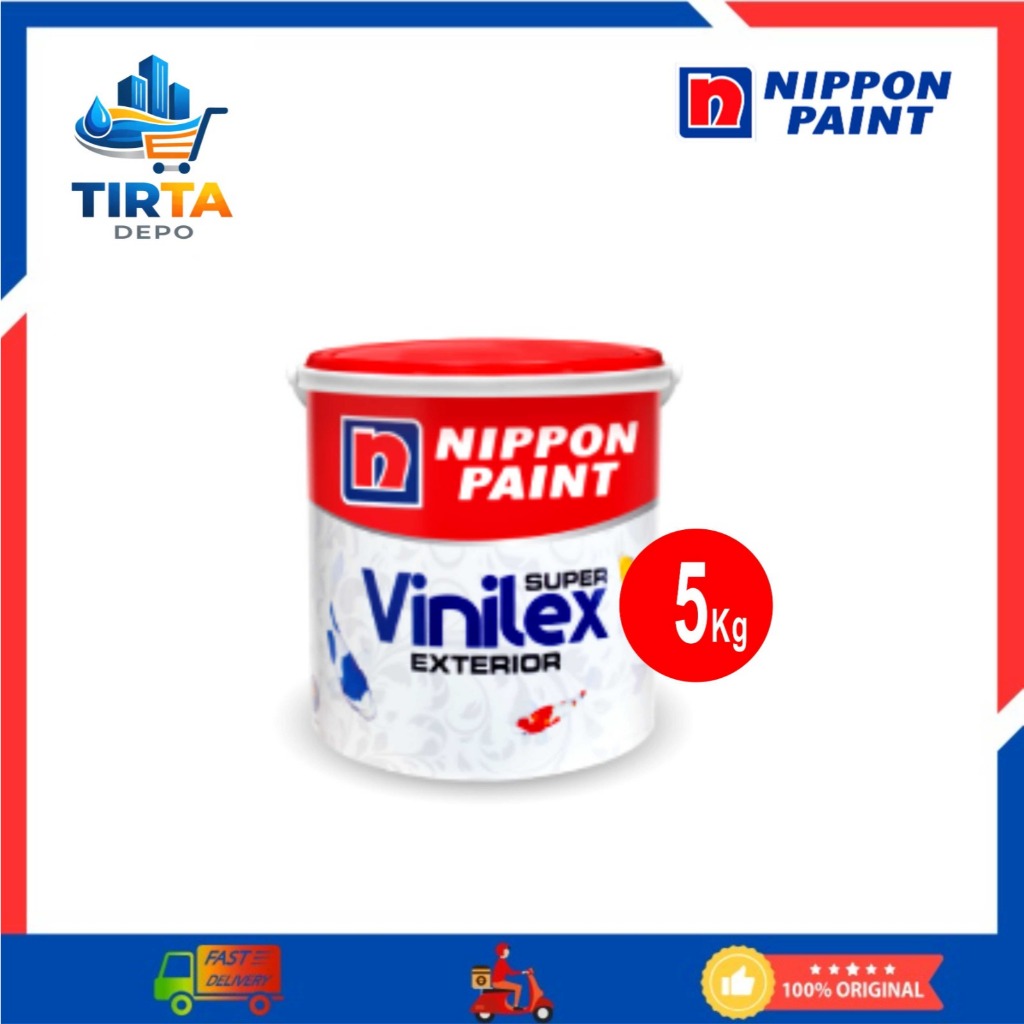 Nippon Paint Vinilex Cat Tembok Eksterior Cat Anti Jamur Anti Pudar 5 Kg