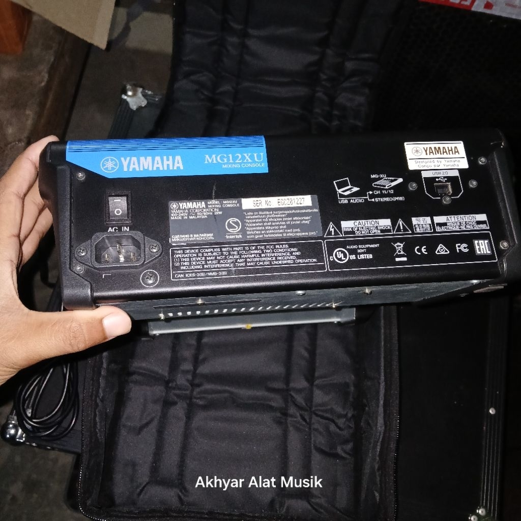 Mixer Yamaha MG12XU Original Made in Malaysia Free Tas Mixer