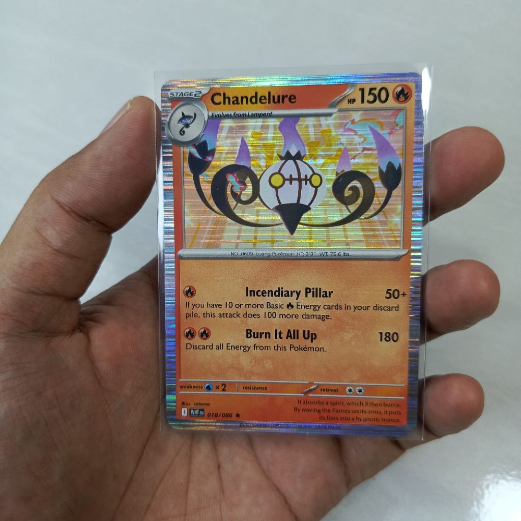 kartu pokemon TCG English original chandelure holo rare | kartu pokemon asli | sedia juga pokemon AR