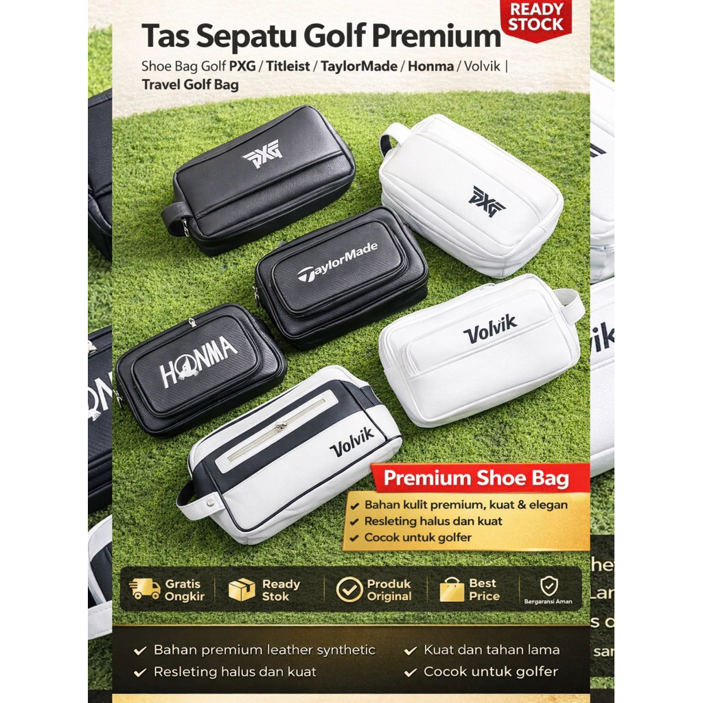 Tas bola golf pouch hand bag ball golf tas pouch serbaguna premium - Tas bola golf lokal bag golf mo