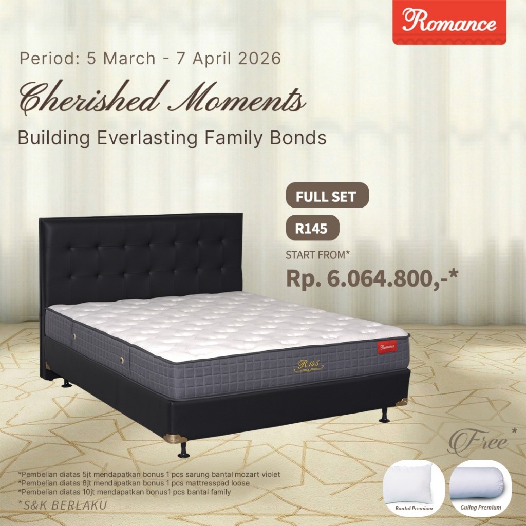 Romance - Kasur R145 (Full Set) Romance Grosir