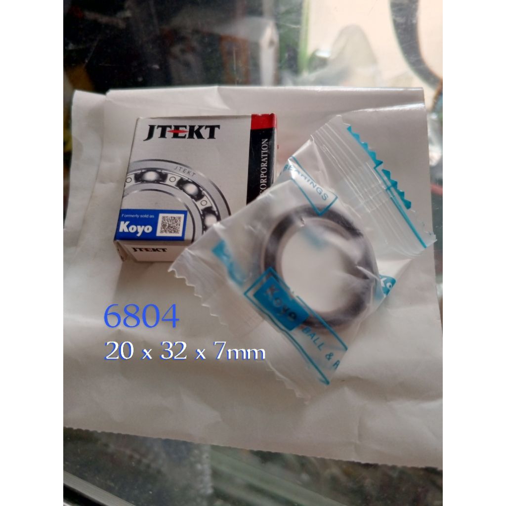 Bearing 6804 2RS Laher Klaher Ball Bearing Koyo 6804 Bearing Tutup Karet