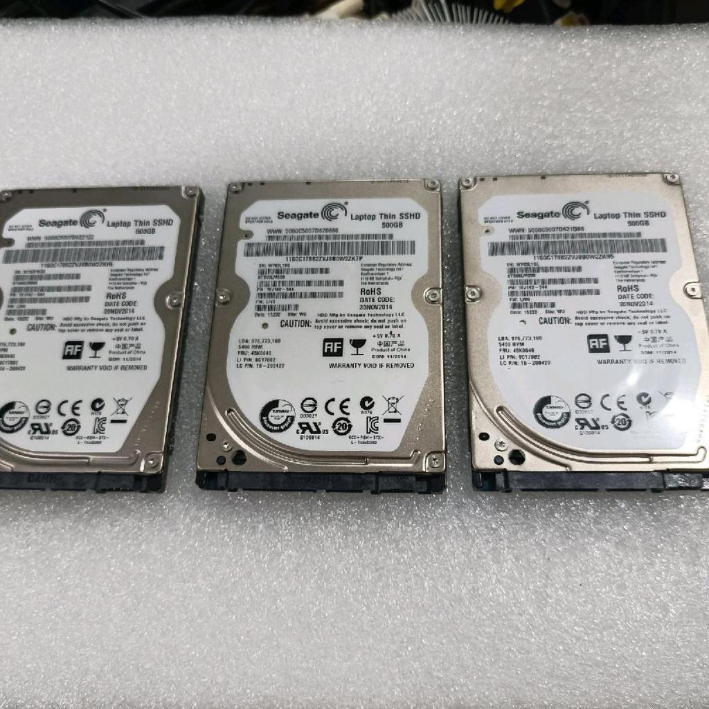 Hardisk Laptop 500GB Seagate Thin SSHD / HDD 7200RPM Slim 2.5 SATA Original Health 100%