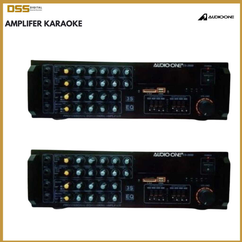 Amplifier Audio One 368 B - Amplifier Karaoke - Power Lapangan - digital sound system - dss