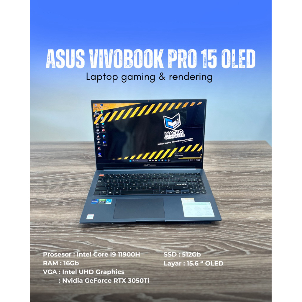 Asus Vivobook Pro 15 OLED intel core i9 11900H