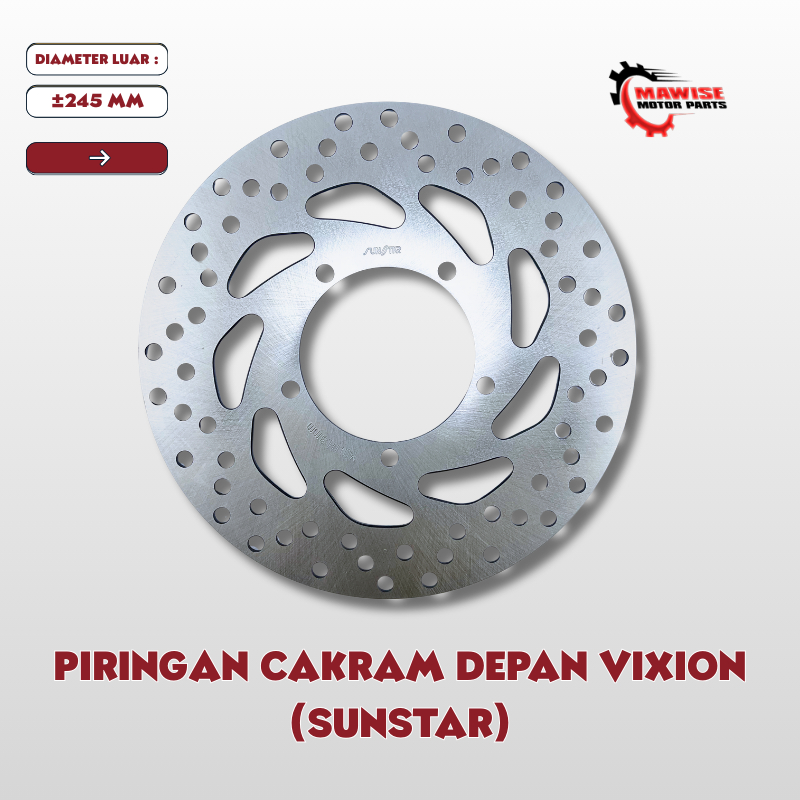 PIRINGAN CAKRAM DPN VIXION SUNSTAR - PIRINGAN CAKRAM DEPAN VIXION OLD / VIXION NEW